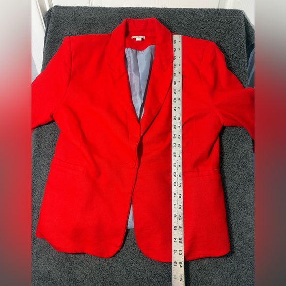 Jules & Leopold Bold Red Blazer - Picture 7 of 9